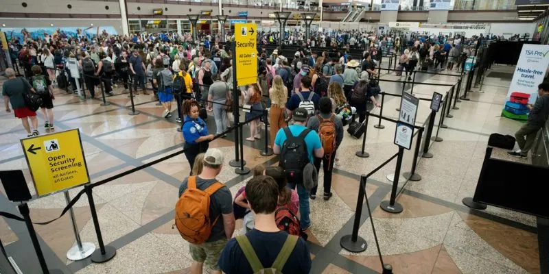 DEN security wait times